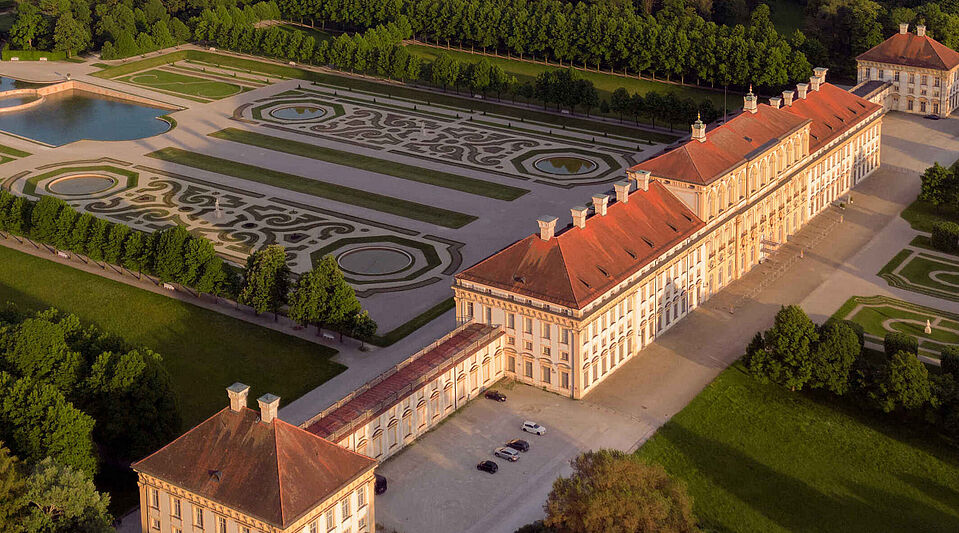 Neues Schloss Schleißheim Luftbild vom Neuen Schloss Schleißheim